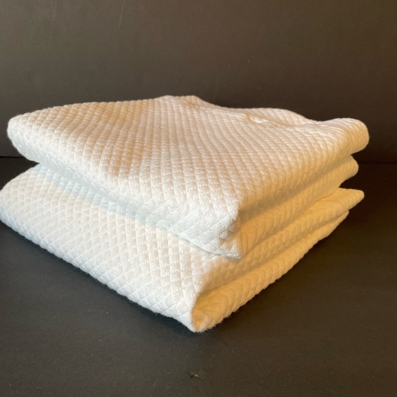 home treasures Other - King Quilted Pillow Shams, Diamond Pattern, Set of Two